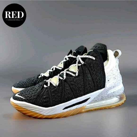 Nike LeBron XVIII 18 Gum Sole White Black CQ9283-007 - Men\'s Size 9.5 main image 9